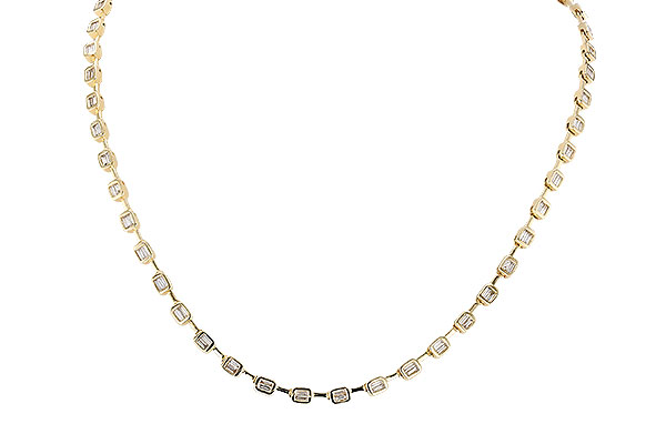 A292-32130: NECKLACE 2.05 TW BAGUETTES (17 INCHES)