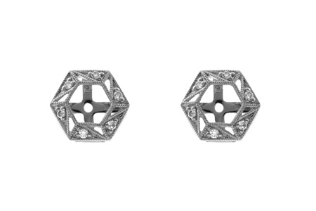 F018-72103: EARRING JACKETS .08 TW (FOR 0.50-1.00 CT TW STUDS)