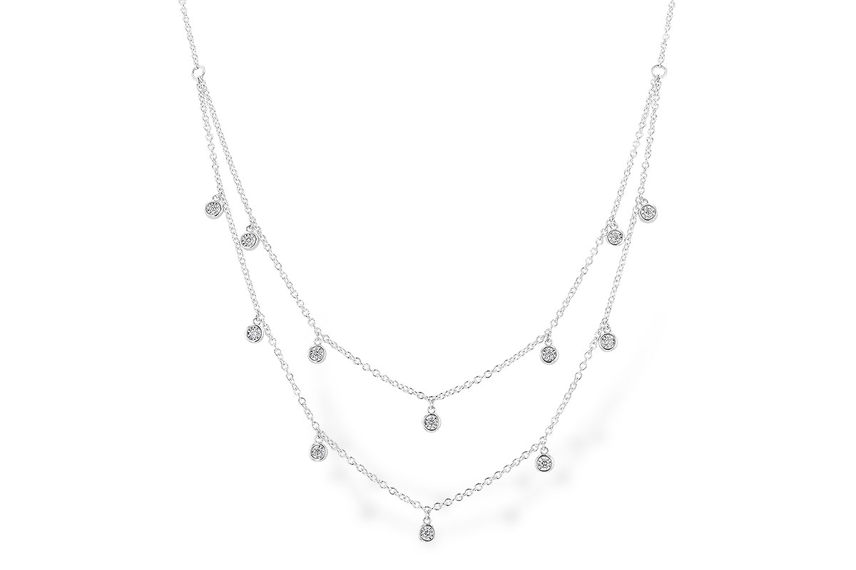 F292-28530: NECKLACE .22 TW (18 INCHES)