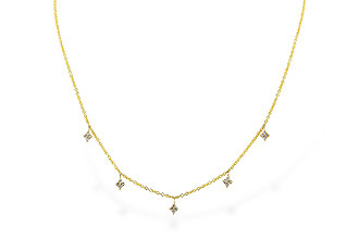 G292-34866: NECKLACE .19 TW (18")