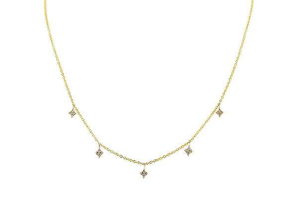 G292-34866: NECKLACE .19 TW (18")