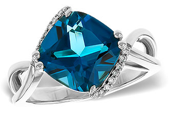A293-24867: LDS RG 4.42 LONDON BLUE TOPAZ 4.50 TGW (10MM LBT)