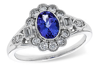 C293-19421: LDS RG .80 TANZANITE 1.20 TGW (7x5MM OV)
