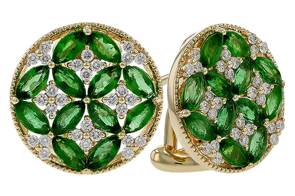 M293-21193: EARRINGS 1.66 TW EMERALD 1.96 TGW